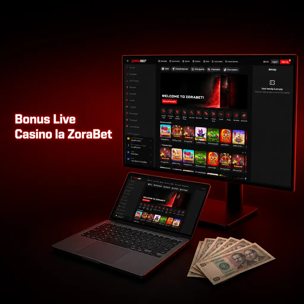 Bonus live casino 500% până la 3000 EUR pentru jucătorii noi la ZoraBet România