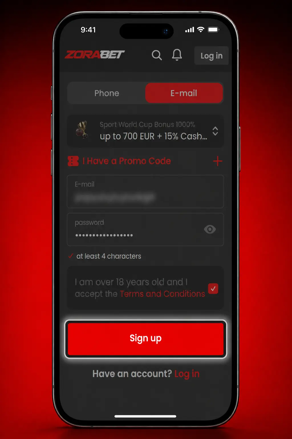 Aplicație mobilă ZoraBet pentru pariuri e-sports pe Android și iOS cu acces live și gestionare cont